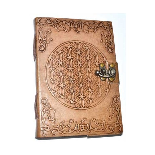 Flower of Life Leather Journal 5" x 7"