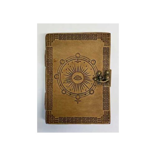 Moon Phase Embossed Leather Journal