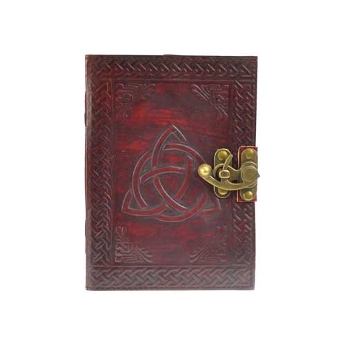 Triquetra Leather Journal for Creativity and Reflection