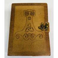 5x7 Thor Hammer Embossed Leather Journal