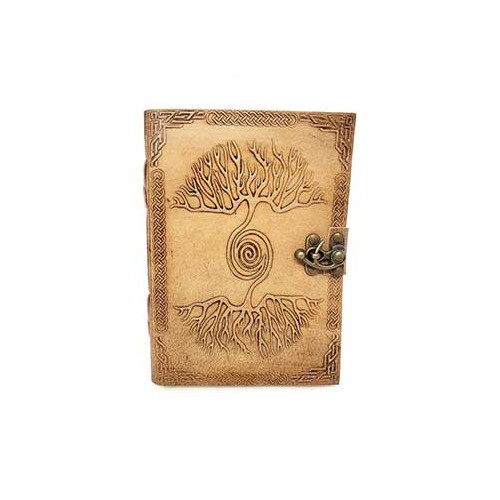 Double Tree Embossed Leather Journal