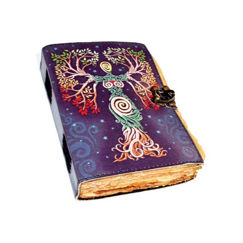 Goddess Aged Leather Journal for Spiritual Writing