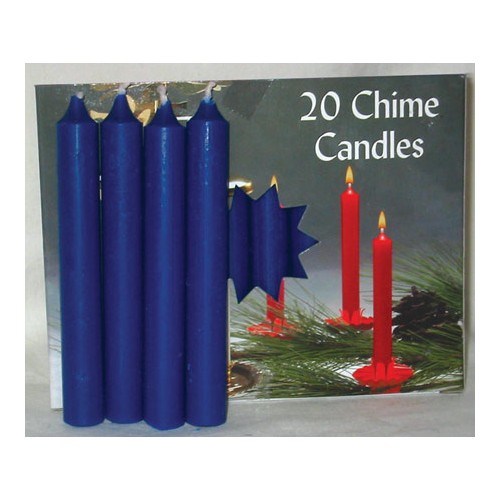 1/2 Inch Dark Blue Chime Candle Pack