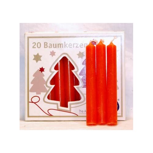 Pack of 20 Orange Chime Candles for Rituals