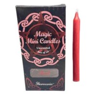 20 Pack of 5" Red Chime Candles for Magic