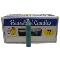 Set of 72 Green Candles for Prosperity