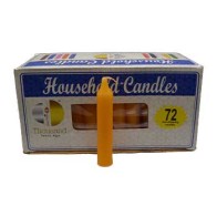 Set of 72 Orange Household Candles for Magic