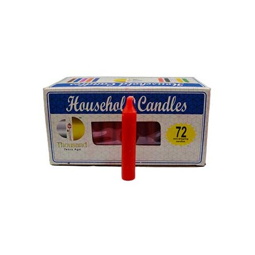 Set of 72 Red 4" Household Candles