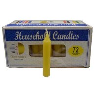 72 Yellow 4 Inch Household Candles