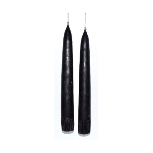 7" Black Taper Candles for Elegant Decor