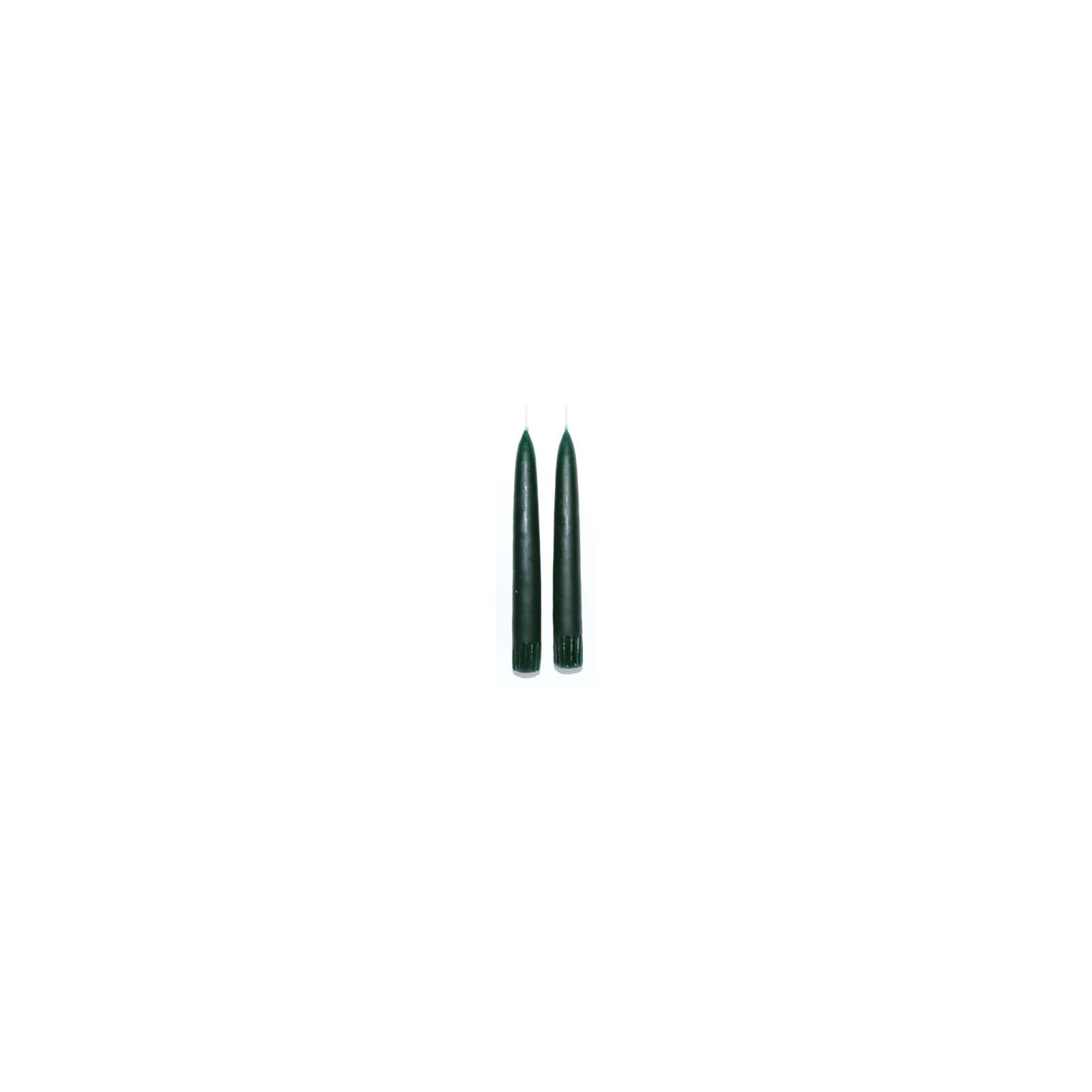 7 Inch Dark Green Taper Candles - Perfect for Rituals