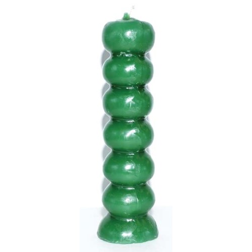 6.5 Inch Green Seven Knob Wishing Candle