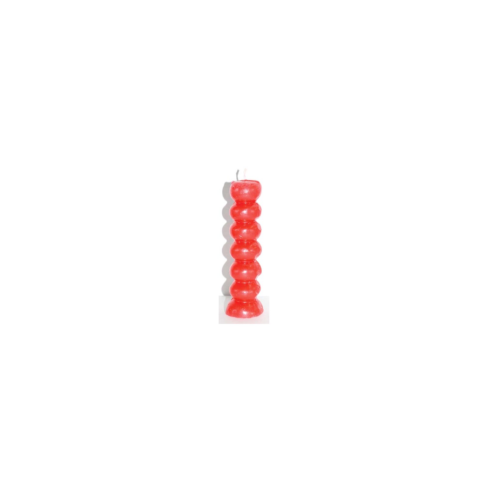 6.5" Red Seven Knob Candles