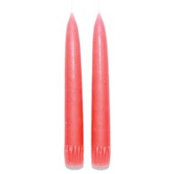 7" Mauve Taper Candle Pair