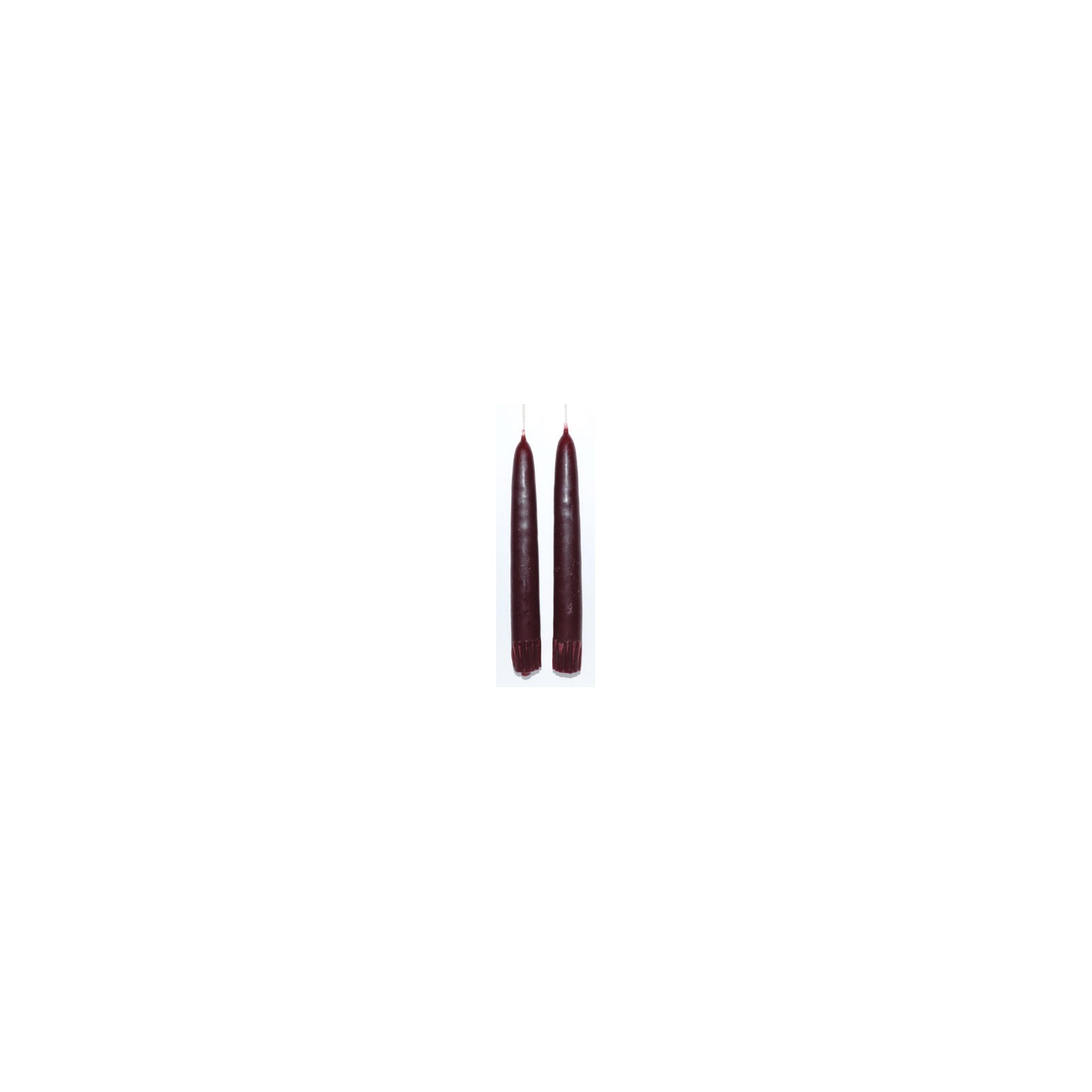 7" Dark Red Taper Candle Pair