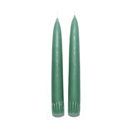 7 Inch Sage Taper Candle Pair