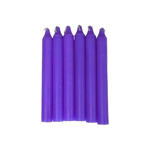 Set of 6 Purple Household Candles