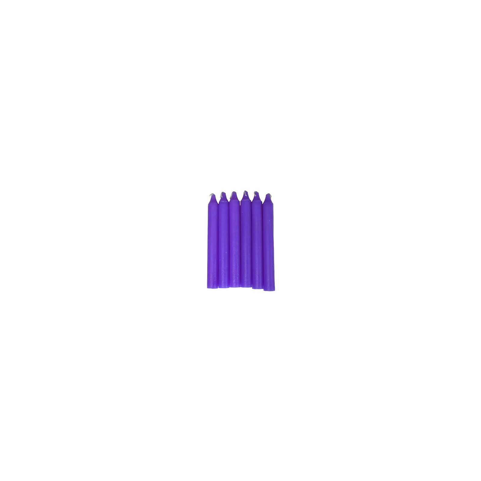 Set of 6 Purple Household Candles