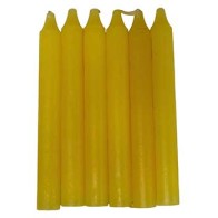 Set of 6 Yellow 6" Household Candles