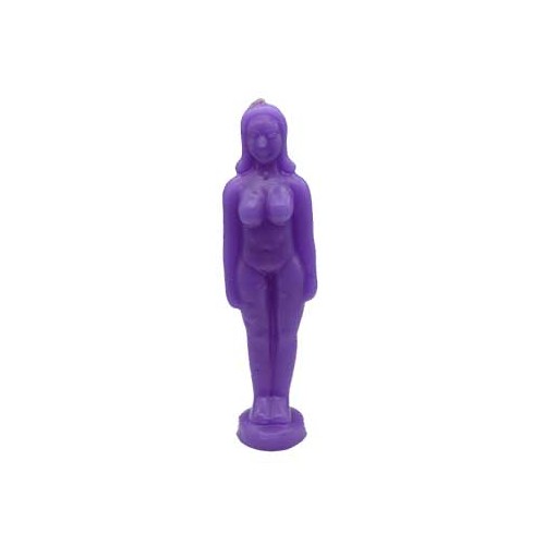 6 3/4" Purple Woman Candle for Empowerment