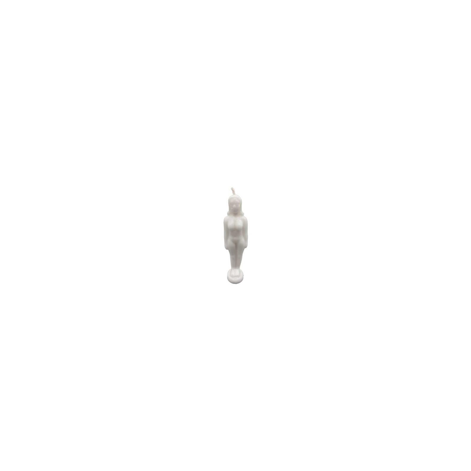 6 3/4" White Woman Candle