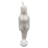 6 3/4" White Woman Candle