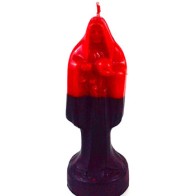 10" Red/Black Holy Death Candle for Protection