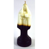 Vela Negra Blanca Santa Muerte 10 Pulgadas