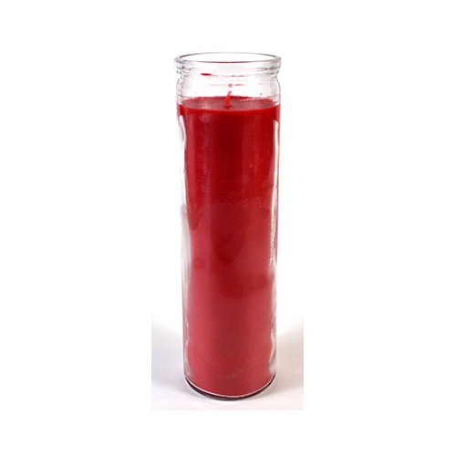 Solid Red 7-Day Jar Candle for Spiritual Use