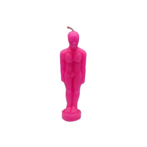 6 3/4" Pink Man Candle for Romance