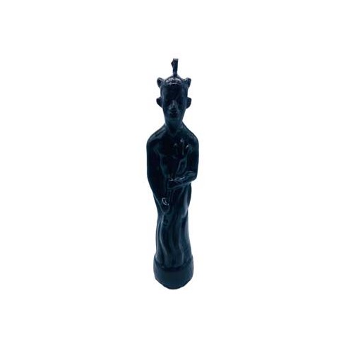 7.5" Black Devil Candle for Banishment