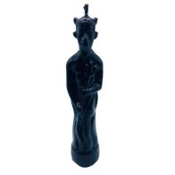 7.5" Black Devil Candle for Banishment