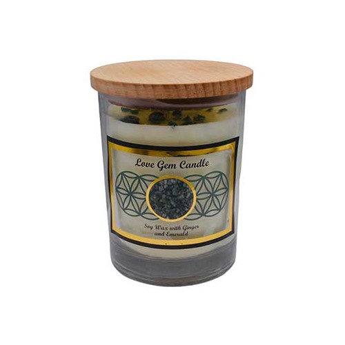 Love Gemstone Soy Candle with Ginger Scent