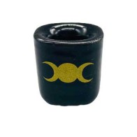 Triple Moon Ceramic Holder for Chime Candles