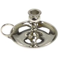 Nickel Mini Candle Holder for Vintage Decor