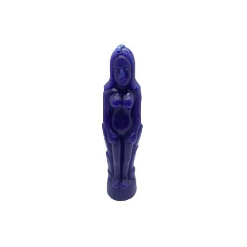 Blue Female Candle for Rituals and Energies