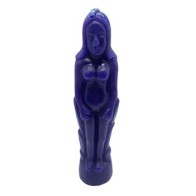 Blue Female Candle for Rituals and Energies