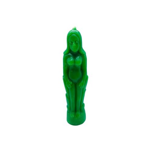 Green Female Candle for Rituals