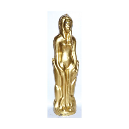 7" Gold Female Candle for Rituals