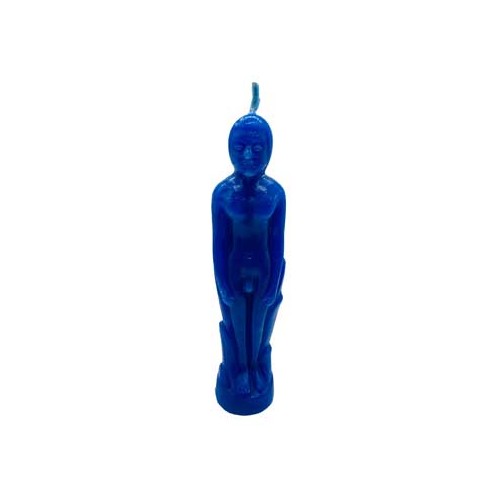 Blue Male Candle for Freedom and Inspiration