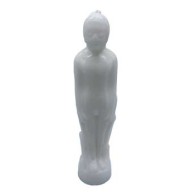 White Male Candle - 7 inch