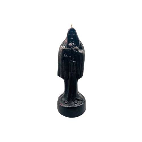 Vela Negra Santa Muerte de 10 Pulgadas para Rituales