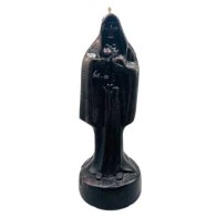 Vela Negra Santa Muerte de 10 Pulgadas para Rituales