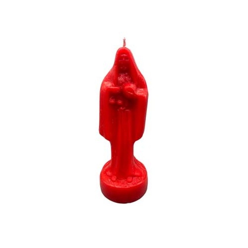 Vela Roja de la Santa Muerte de 10\"