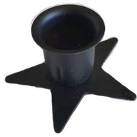 Pentagram Taper Candle Holder for Rituals