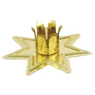 Gold-toned Fairy Star Candle Holder for Rituals