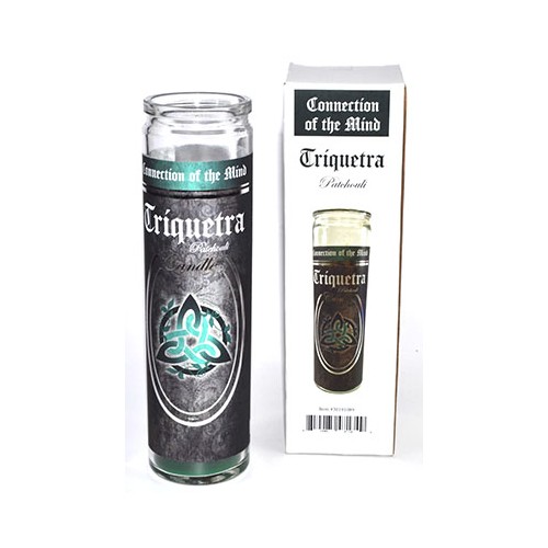 Vela en Tarro Triquetra de 90 Horas (Patchouli) para Vida Consciente