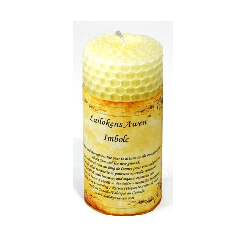 4 Inch Imbolc Sabbat Candle - Renewal and Growth