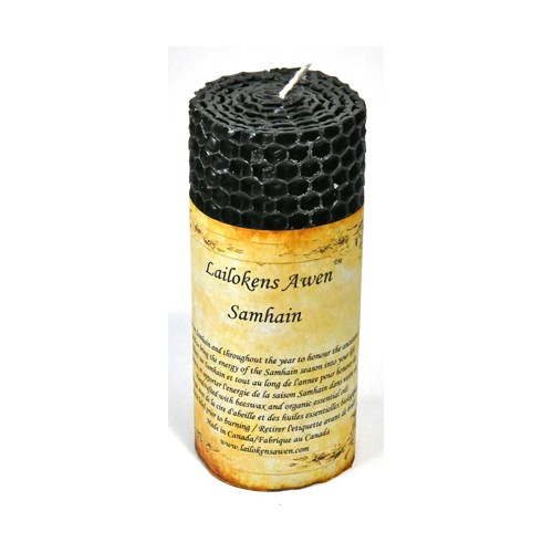 4-Inch Samhain Sabbat Lailokens Awen Candle