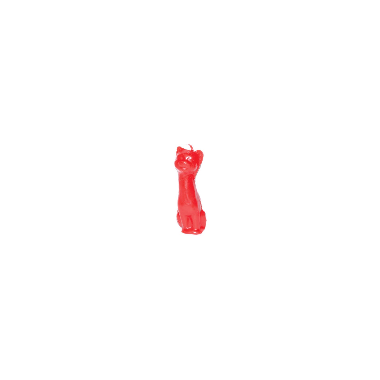 5 1/2" Red Cat Candle